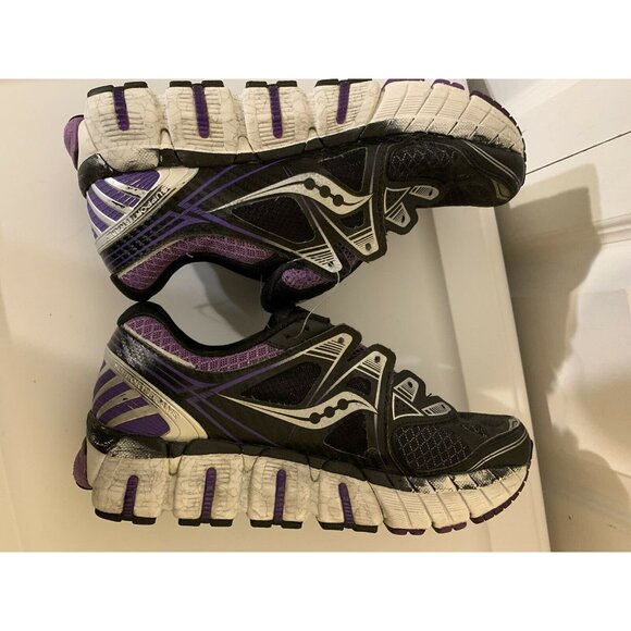 Saucony ISO Series Women's Sz 7.5 Running Black Purple Multicolor Shoes S10280-2 - Picture 5 of 9